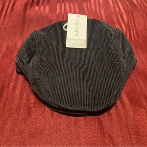 Carter's Black Corduroy Newsboy Flat Cap